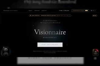 design a luxury website for creators, influencers and personal brands