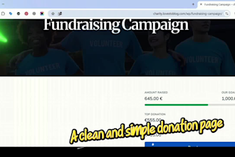 create a nonprofit charity website on wordpress