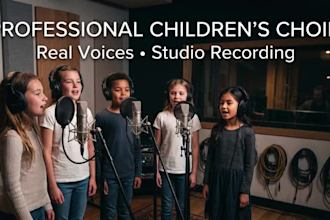 record children choir or background vocals for your song