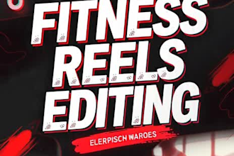 edit professional fitness and gym reels tiktokand youtube