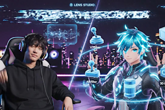 craft custom 3d ar vtuber filter for lens studio streaming and snap camera