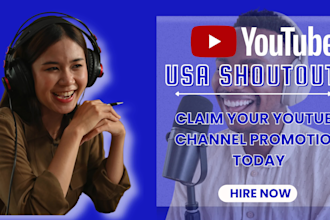 do USA youtube channel video shoutout promote to 2millions subscribers for views