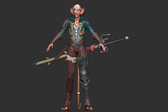 custom action figure articulated 3d figurine 3d character model for 3d printing