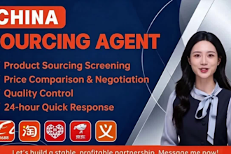be your china sourcing agent for domestic purchasing