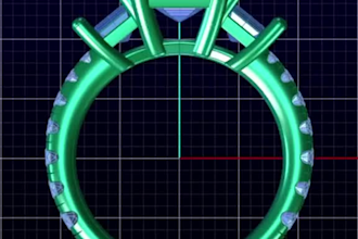 design luxury custom jewelry cad models in