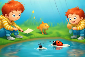 draw watercolor illustrations and children book illustrations for KDP