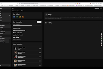 build a premium dashboard using nextjs and shadcn UI