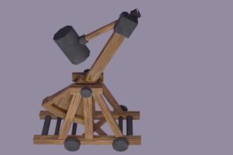 model 3d low poly game ready assets with animations