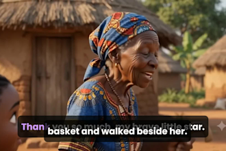 create an ai animated african folktale and kids