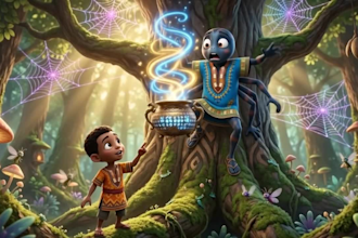 create ai african folktale animation videos for youtube