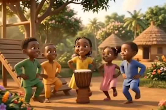 create 3d kids animation videos and cartoon stories
