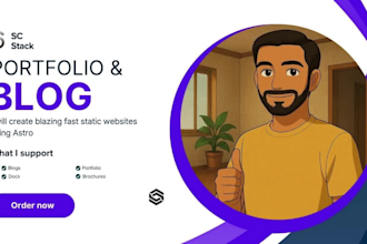 build a blazing fast blog or portfolio using astro