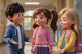 make ai 3d animation video 3d cartoon animation