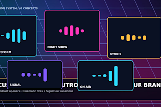 create custom you tube intro and outro video or logo animation
