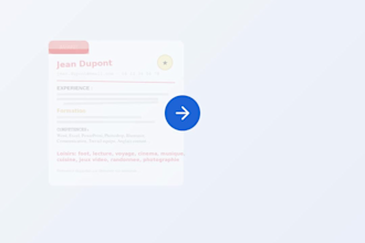 create a professional CV resume design and format