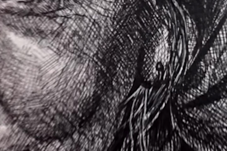 draw a personalized crosshatching or pencil art piece