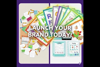 design a complete kids educational branding kit and preschool curriculum