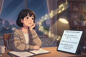 translate anime dialogue and lyrics from japanese to english with nuance