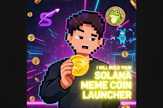 develop pump fun meme coin launcher on solana blockchain web