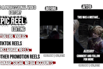 do epic clean and engaging showreel editing for your content