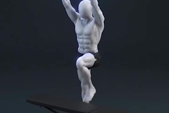 do gym animation, exercise video, fitness animation, 3d workout