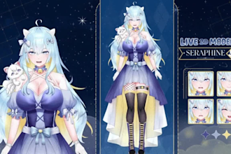 rig live2d vtuber model live2d rigging anime vtuber commission for vtube studio