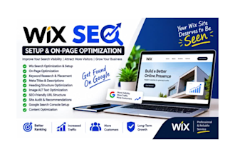 do wix SEO setup and on page optimization for your website