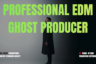 ghost produce professional label ready edm, tech house, afro house, or techno