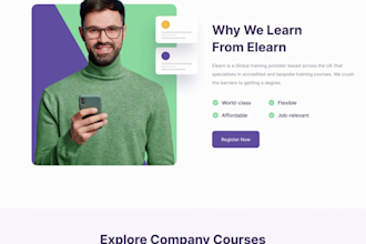 build wordpress elearning lms website, online course, educational website