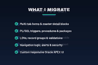 migrate oracle forms to oracle apex with zero data loss