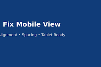 fix website mobile responsive issues in elementor
