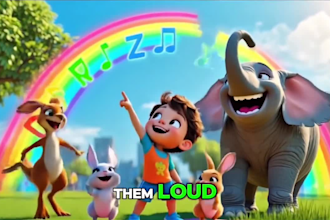 3d animal animation, animal short video 3d disney pixar style ai cartoon