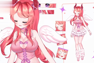 rig live2d vtuber model for vtube studio with arkit face tracking