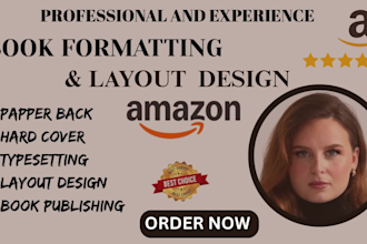 do paperback,hardcover and ebook formattting using indesign