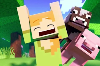 create custom 3d minecraft animation for youtube and shorts, tiktok