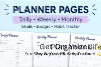 create a clean and professional canva planner or PDF