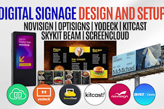 setup design novisign optisigns yodeck kitcast skykit beam screencloud screens