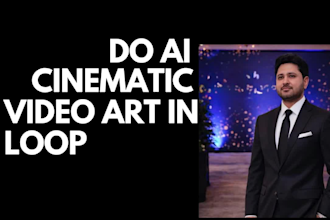 do ai cinematic video art in loop