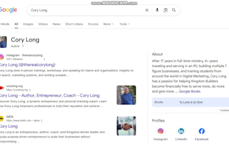 setup an author knowledge panel and trigger the google graph