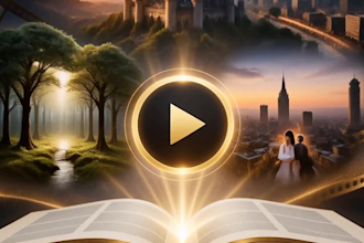 create a cinematic book video trailer for amazon KDP authors