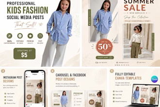 design social media post for instagram and facebook