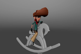 make blender and maya animation with your 3d character