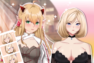design and rig custom live2d vtuber model for vtube studio
