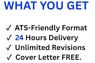 design professional CV and resume with ats format