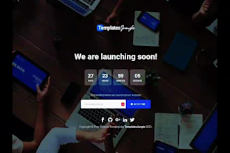 create responsive coming soon page, under construction or landing page in 24hrs