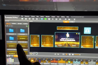 design 3d event stage, concert visuals, lighting and led wall visualization