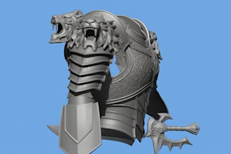 do 3d cosplay model creation, 3d cosplay wearable amor 3d mask 3d helmet cosplay