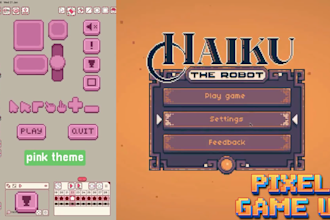 create pixel art game ui, hud, pixel icons, game menus and pixel game assets