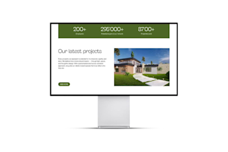 design a modern real estate website in figma