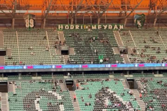 create football stadium led screen animation, 3d billboard ads and sports arena